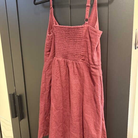 OLD NAVY - Fit & Flare Cami Mini Dress (sz M, burgundy) - Picture 5 of 10